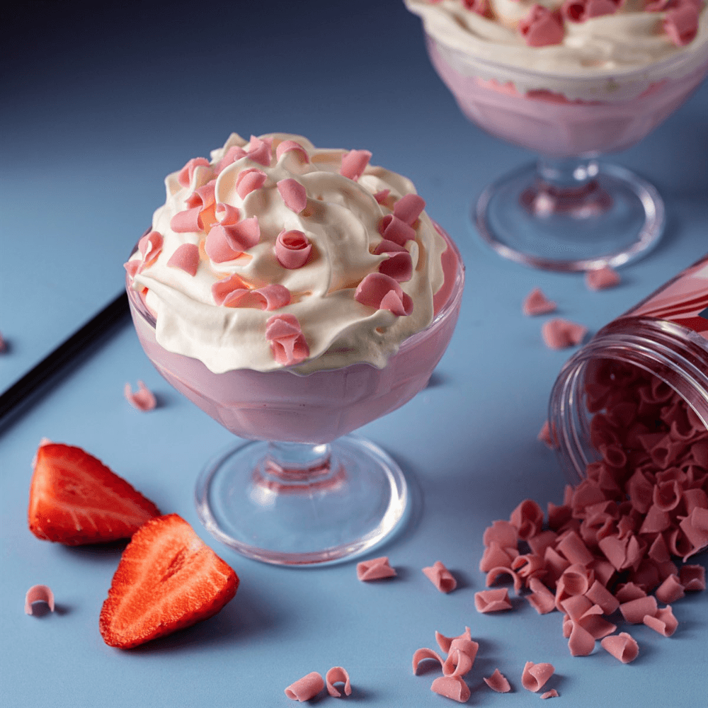 Strawberry - Belgian Chocolate Curls 85g