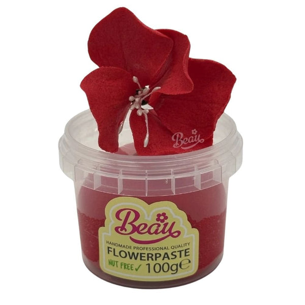 Poinsettia Red Flower Paste 100g