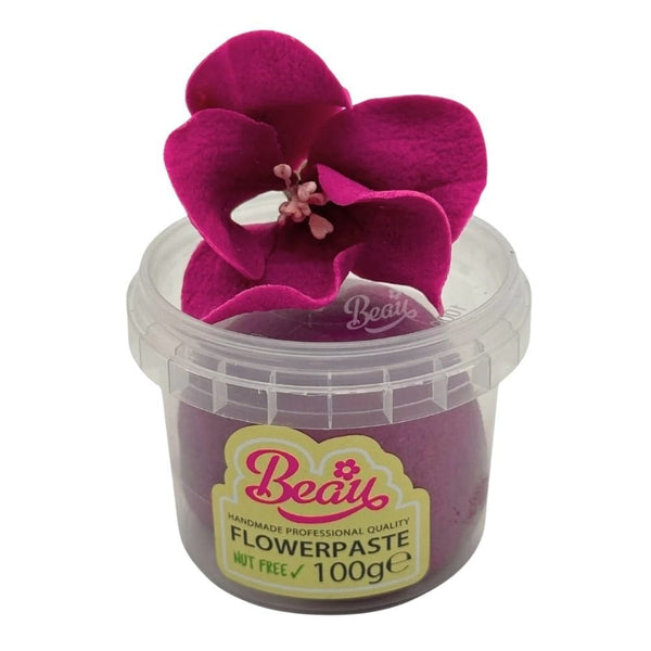 Burgundy Flower Paste 100g