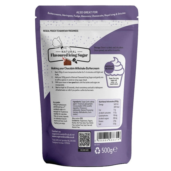 Chocolate Milkshake - Natural Flavoured Icing Sugar 500g