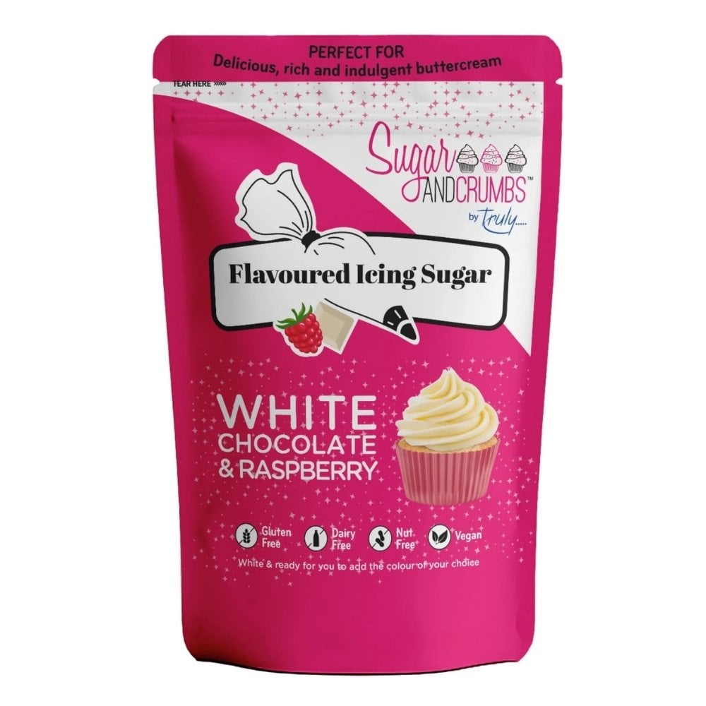 White Chocolate & Raspberry - Flavoured Icing Sugar 500g