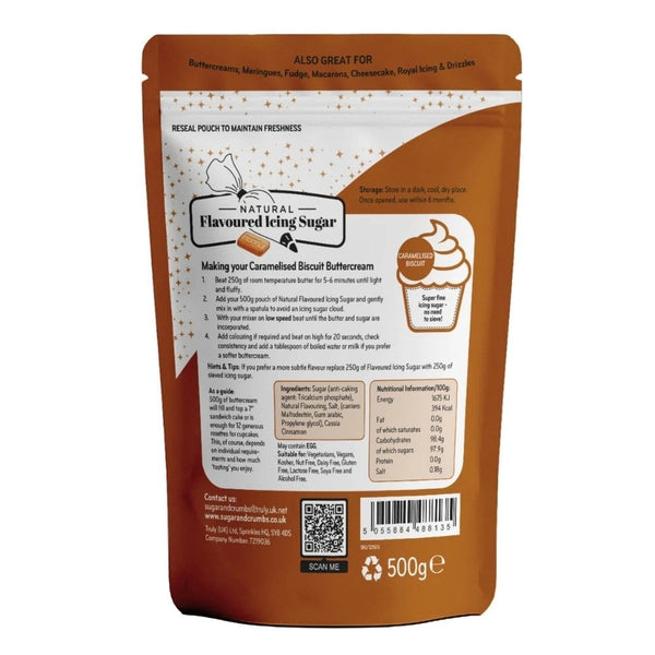 Caramelised Biscuit - Natural Flavoured Icing Sugar 500g