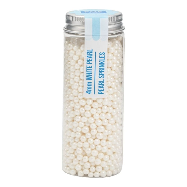 4mm Pearl White Pearl Sprinkles 74g