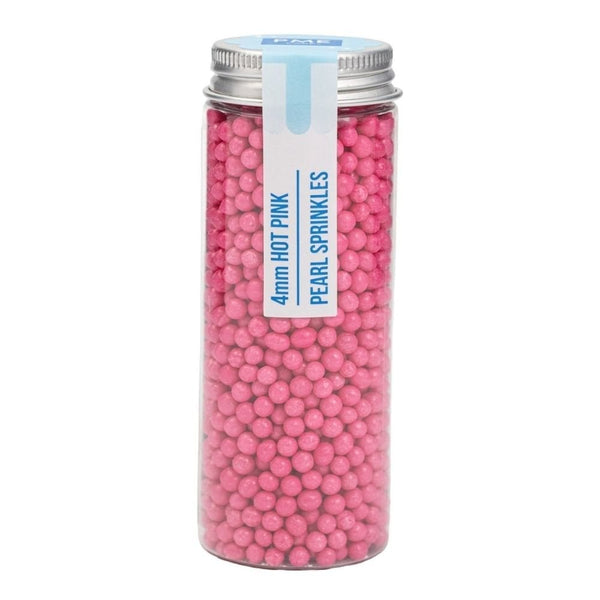 4mm Hot Pink Pearl Sprinkles 74g