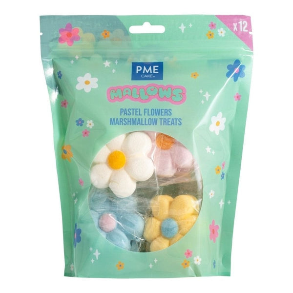 Pastel Flowers Marshmallows Pack of 12