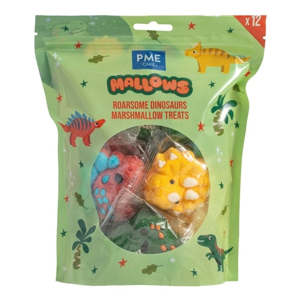 Roarsome Dinosaur Marshmallows Pack of 12