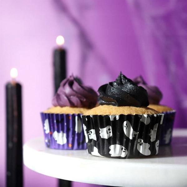 Spooky Ghosts Halloween Foil-Lined Cupcake Cases x 60