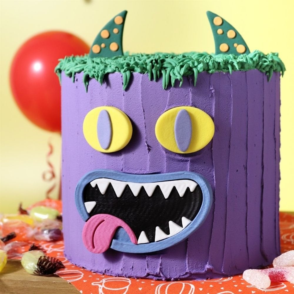 Monster Halloween Edible Cake Decorations Set of 5