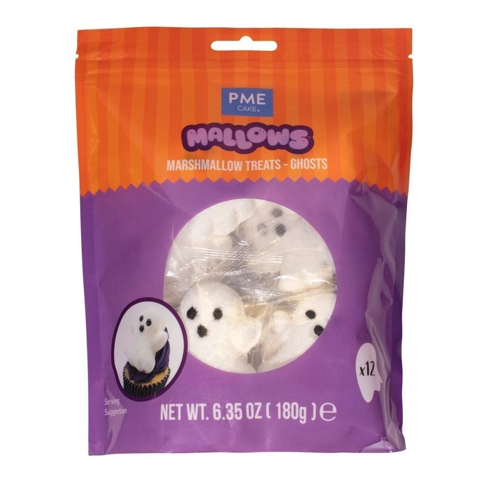 Ghost Halloween Marshmallows Pack of 12