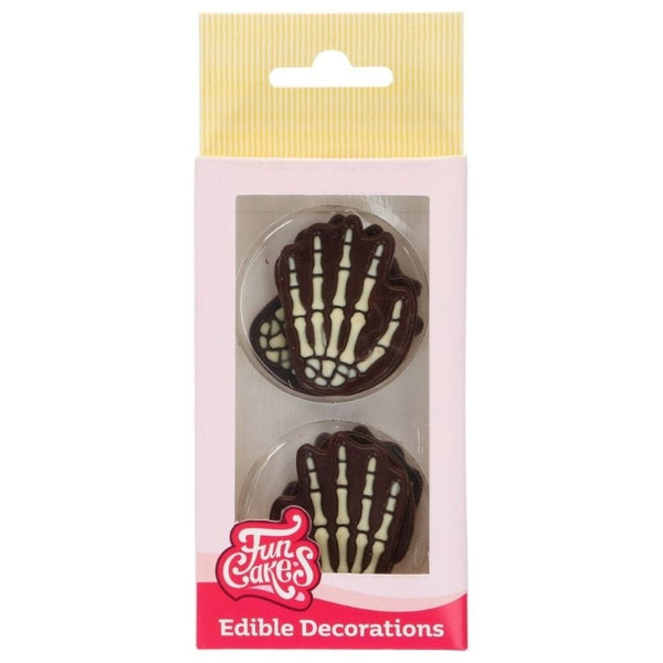Skeleton Hands Chocolate Decorations Pack of 6