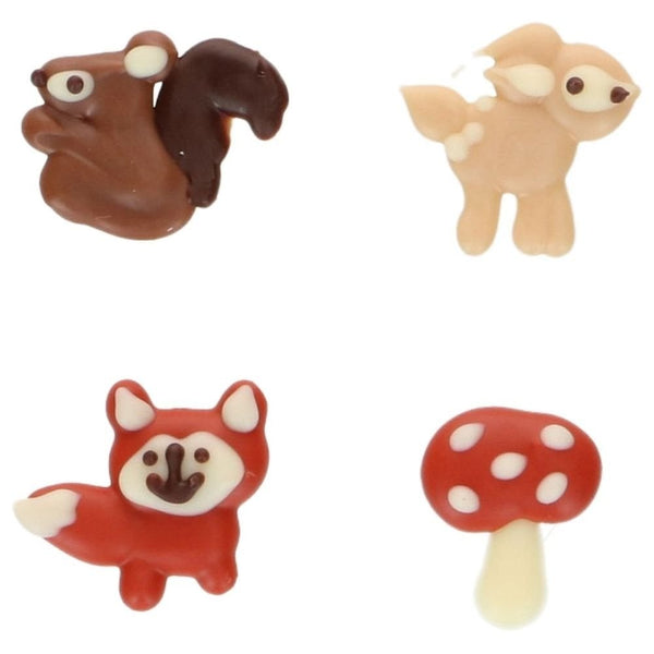 Fall Animals Chocolate Decorations Set of 8