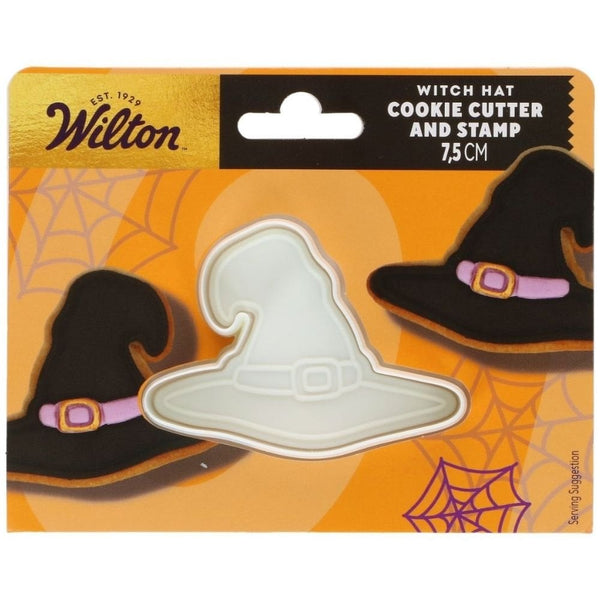 Witch Hat Cookie Cutter With Stamp 7.5cm