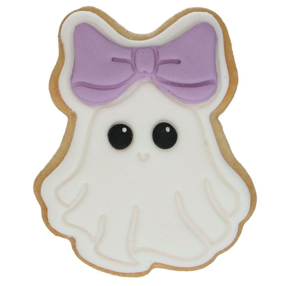 Cute Ghost Cookie Cutter With Stamp 7.5cm