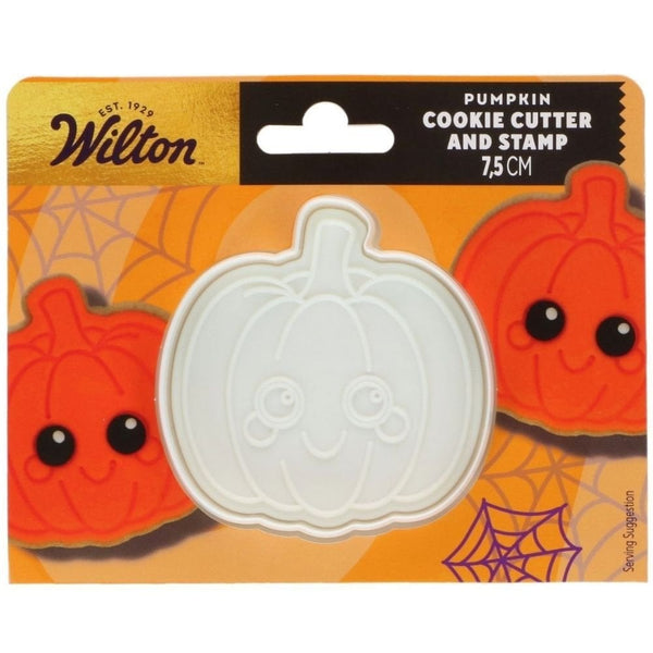 Pumpkin Cookie Cutter With Stamp 7.5cm