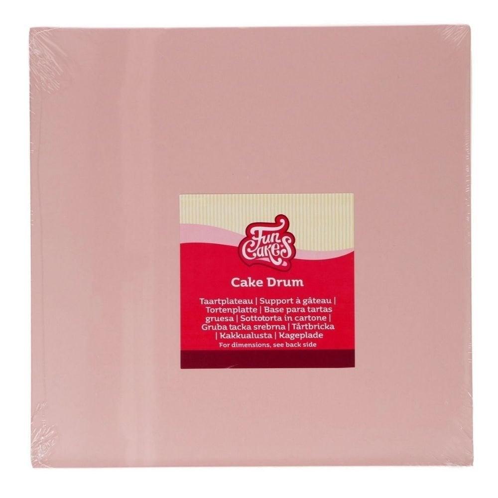 12mm Pastel Pink Square Cake Drum Board