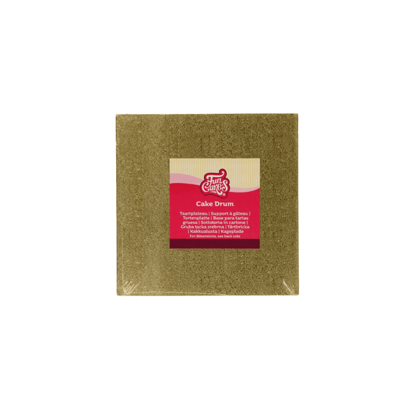 12mm Gold Square Cake Drum Board