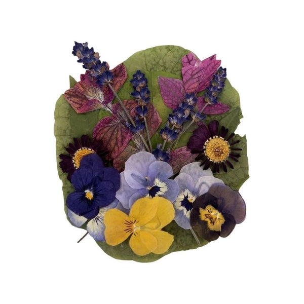 Mixed Flowers & Leaves Pressed Edible Flowers