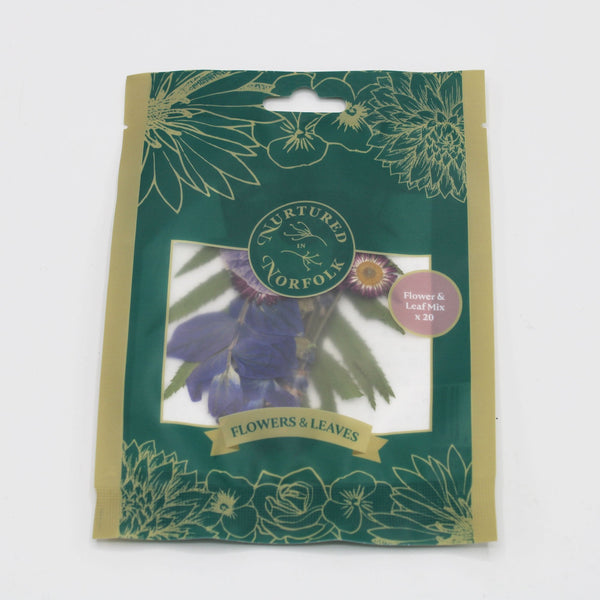 Mixed Flowers & Leaves Pressed Edible Flowers