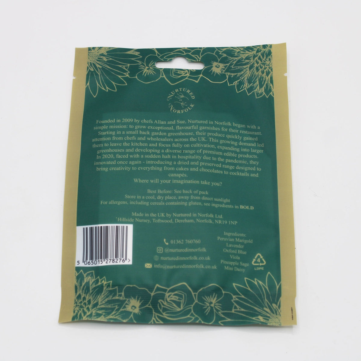 Mixed Flowers & Leaves Pressed Edible Flowers