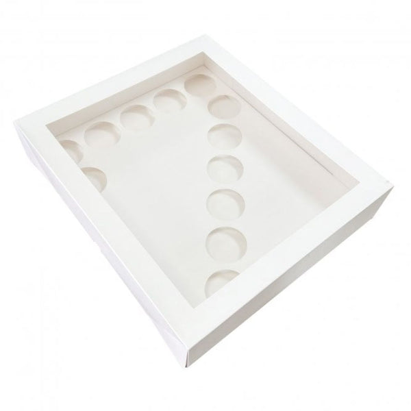 White Number Cupcake Box (Holds 12)