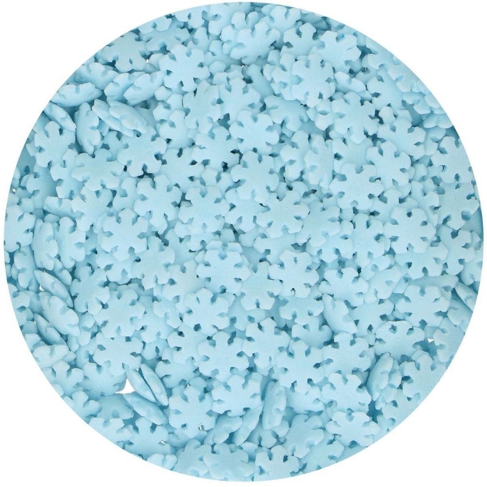 Blue Snowflake Sprinkles 50g