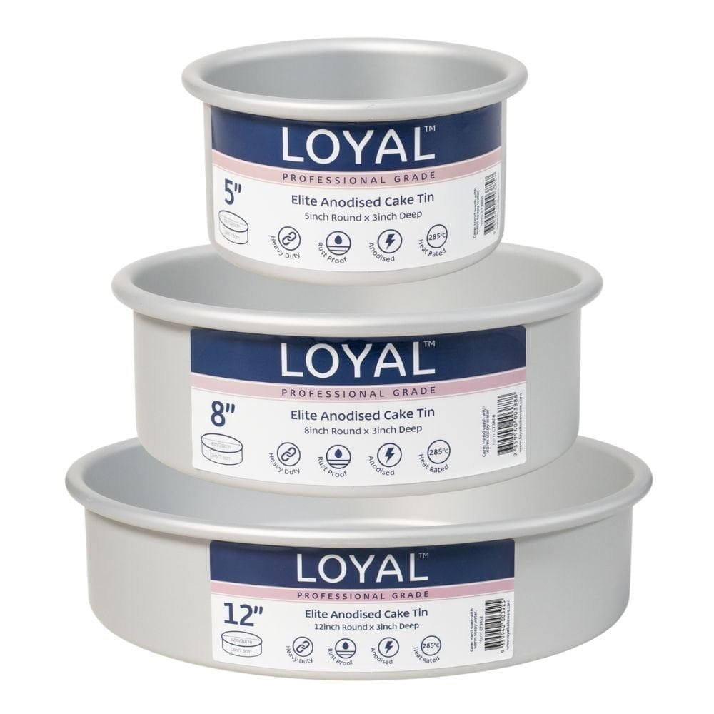 3" Deep Round Elite Anodised Cake Tin