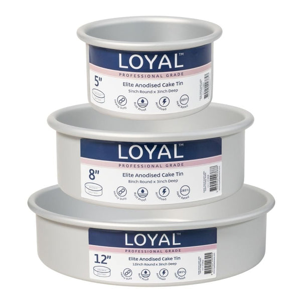 3" Deep Round Elite Anodised Cake Tin