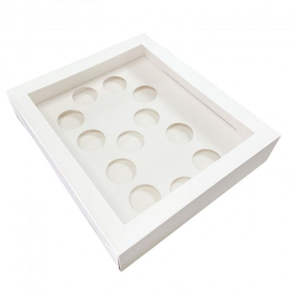 White Number Cupcake Box (Holds 12)